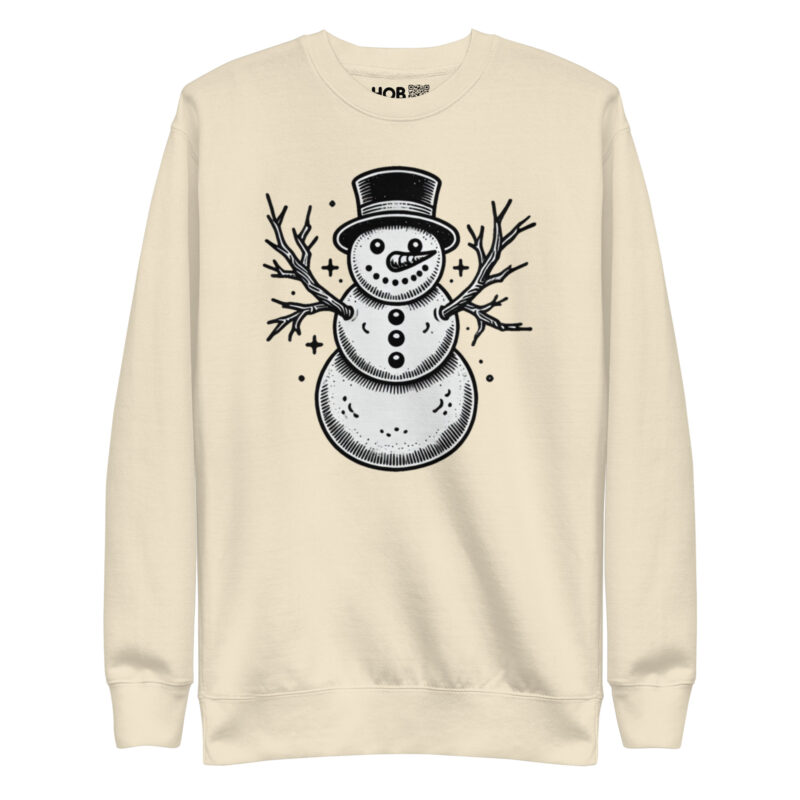 Vintage Schneemann – Unisex-Premium-Pullover – Pullover – HOB Products
