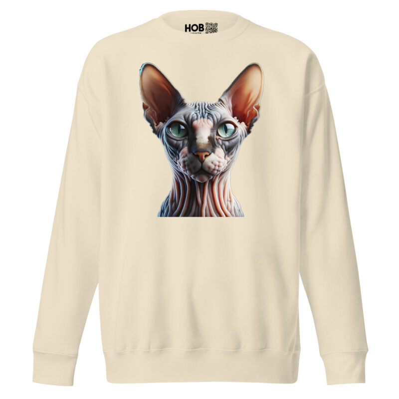 Majestätische Sphynx-Katze –Unisex-Premium-Pullover – Pullover – HOB Products