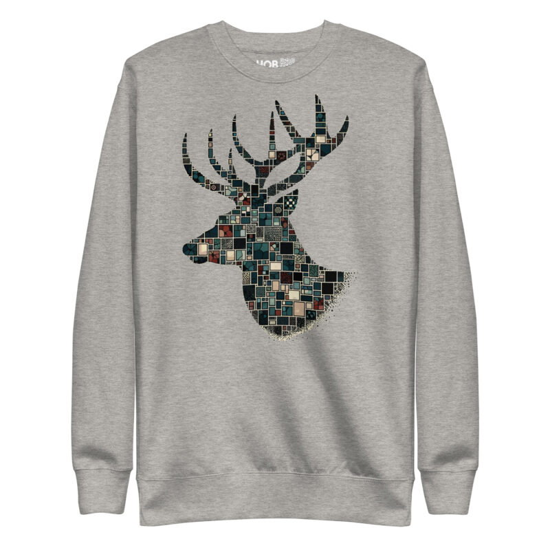 Mosaik-Hirsch – Unisex-Premium-Pullover – Pullover – HOB Products