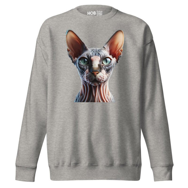 Majestätische Sphynx-Katze –Unisex-Premium-Pullover – Pullover – HOB Products