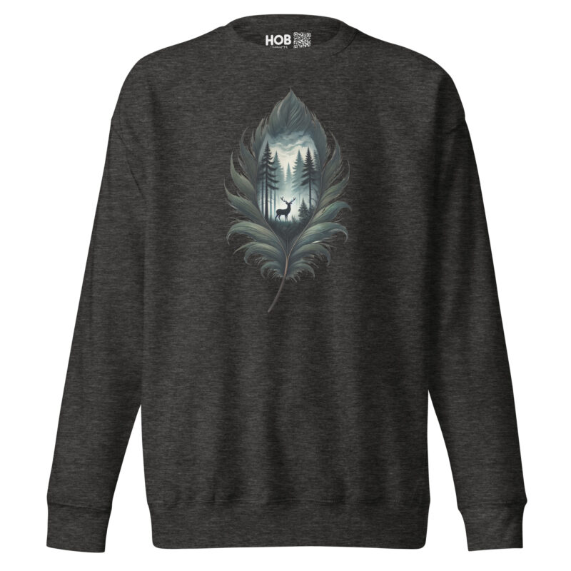 Feder des Waldes – Unisex-Premium-Pullover – Pullover – HOB Products