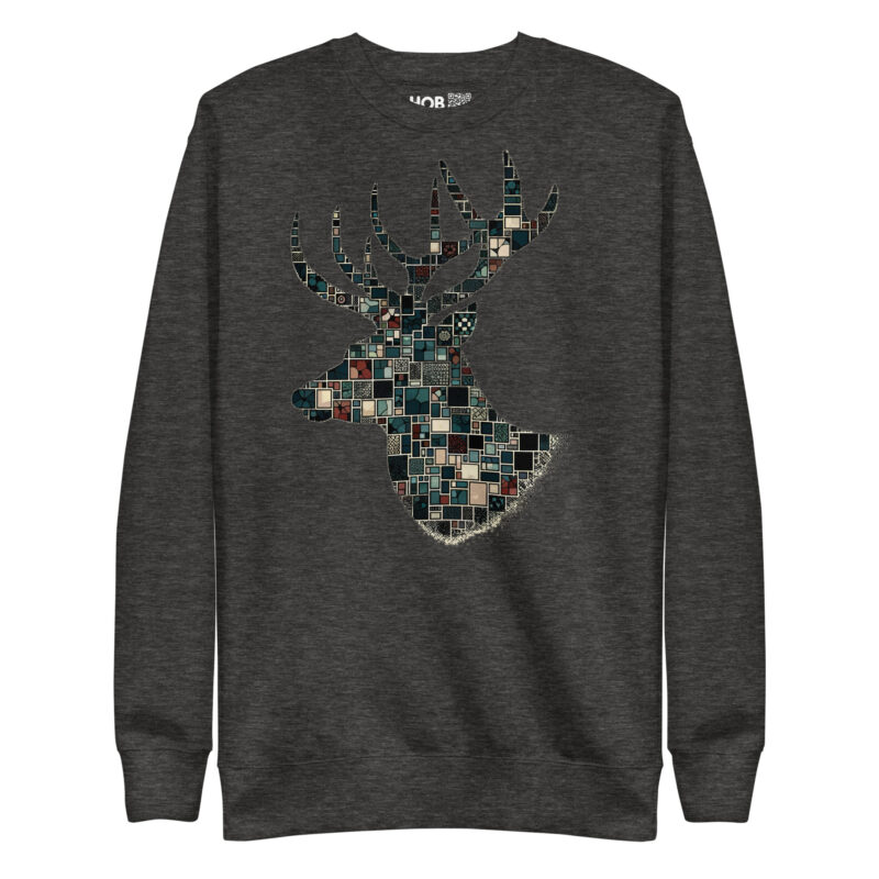 Mosaik-Hirsch – Unisex-Premium-Pullover – Pullover – HOB Products