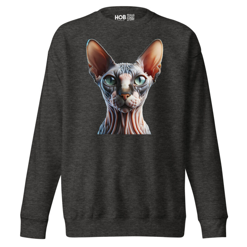 Majestätische Sphynx-Katze –Unisex-Premium-Pullover – Pullover – HOB Products