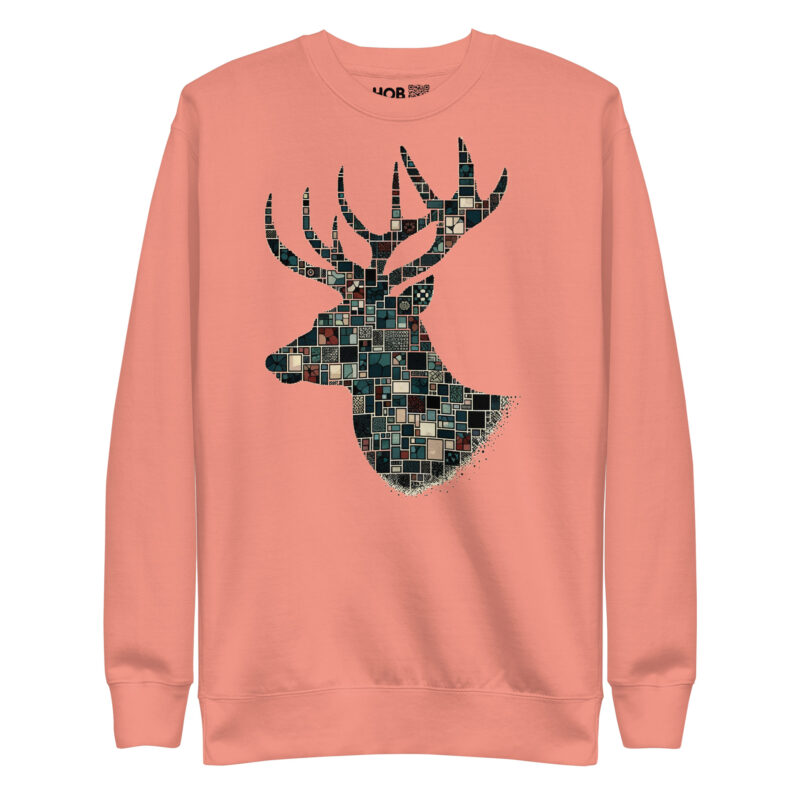 Mosaik-Hirsch – Unisex-Premium-Pullover – Pullover – HOB Products
