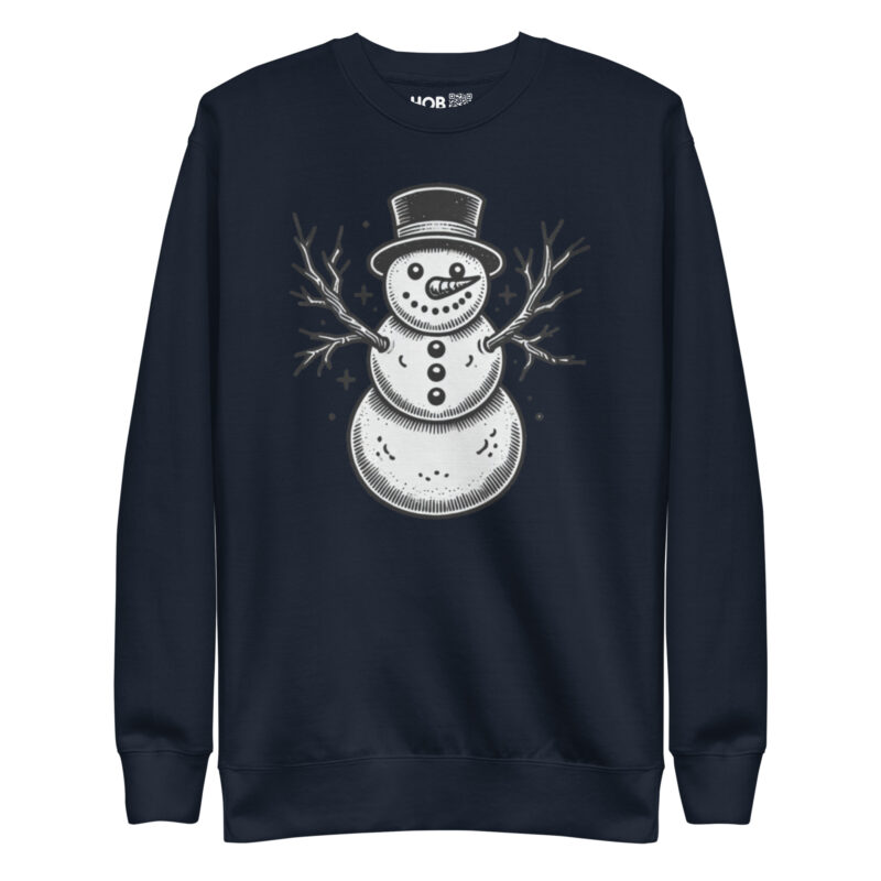 Vintage Schneemann – Unisex-Premium-Pullover – Pullover – HOB Products