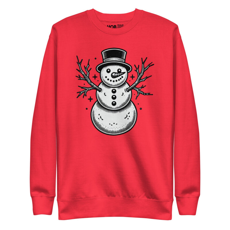 Vintage Schneemann – Unisex-Premium-Pullover – Pullover – HOB Products