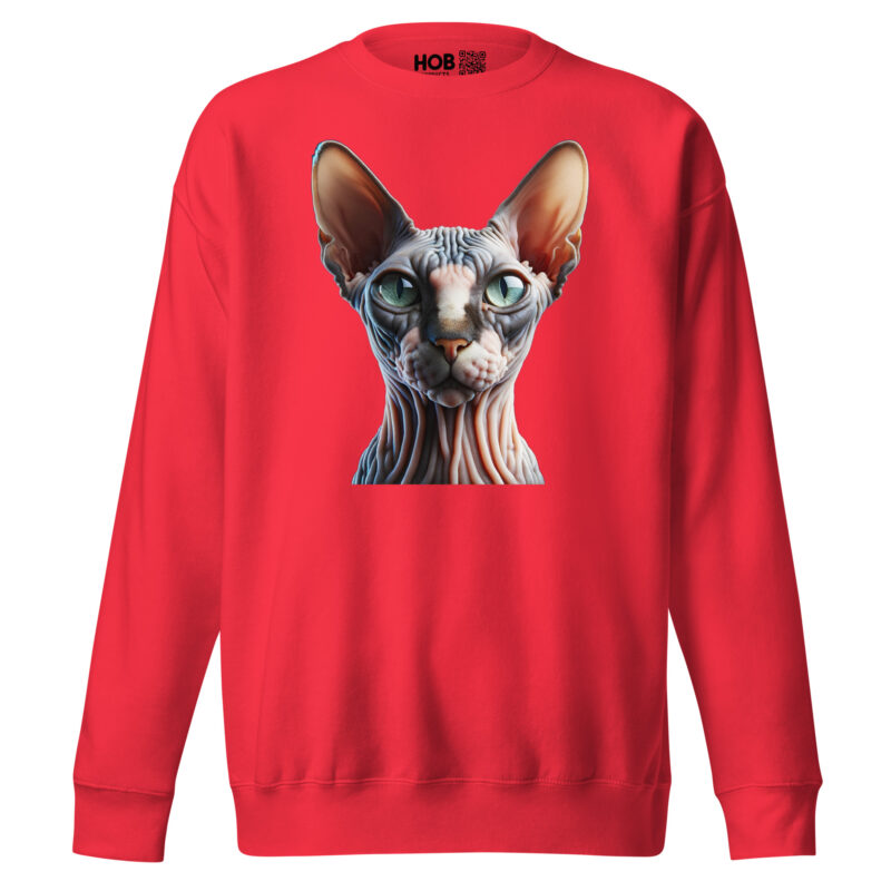 Majestätische Sphynx-Katze –Unisex-Premium-Pullover – Pullover – HOB Products