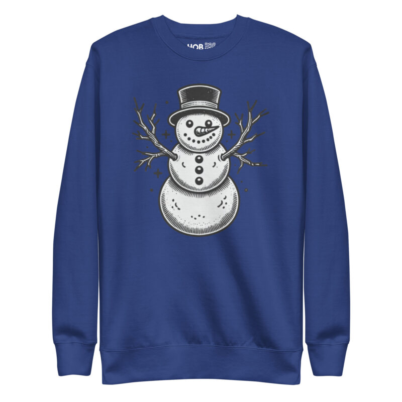 Vintage Schneemann – Unisex-Premium-Pullover – Pullover – HOB Products