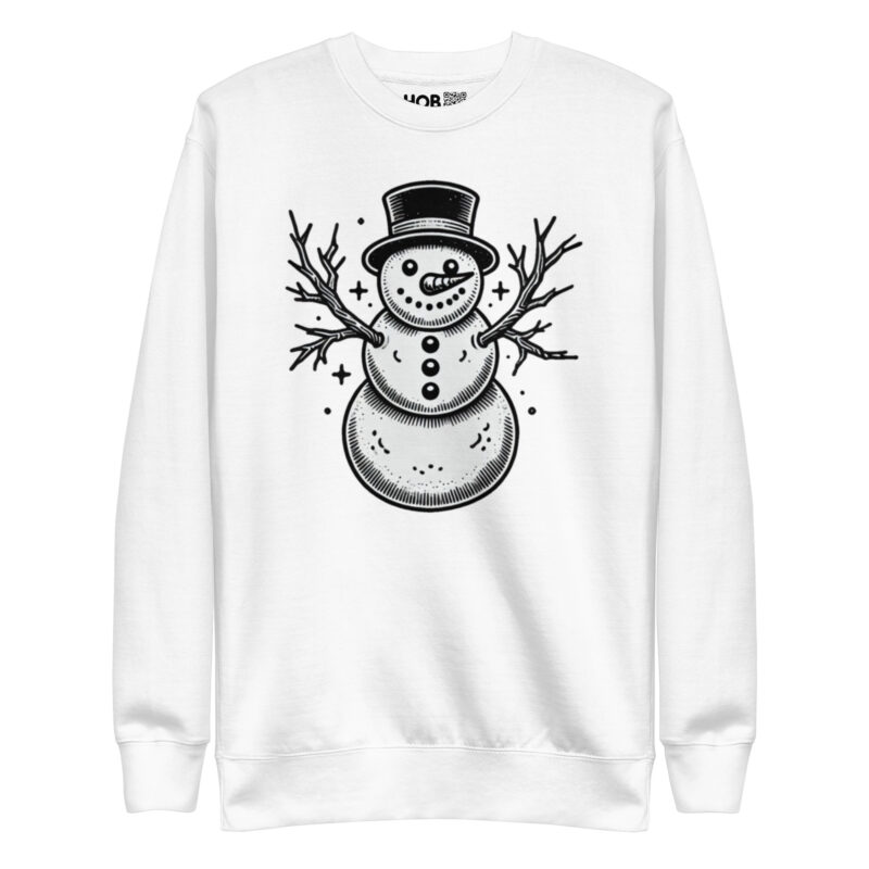 Vintage Schneemann – Unisex-Premium-Pullover – Pullover – HOB Products