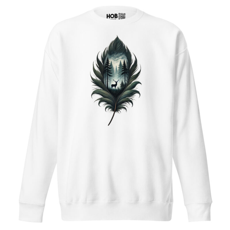 Feder des Waldes – Unisex-Premium-Pullover – Pullover – HOB Products
