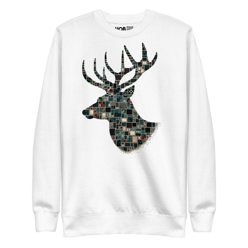 Mosaik-Hirsch – Unisex-Premium-Pullover – Pullover – HOB Products