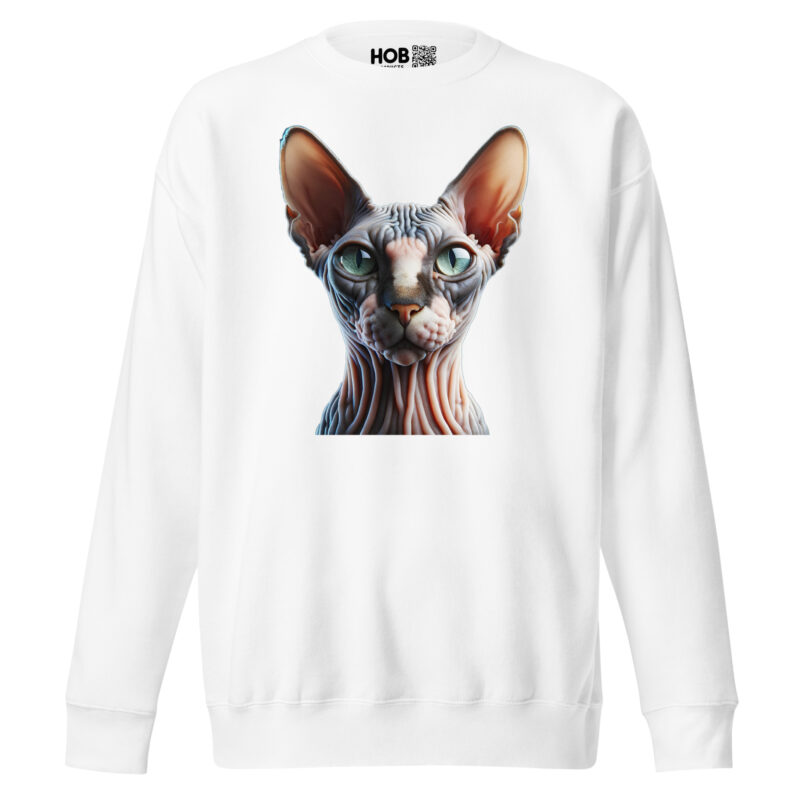 Majestätische Sphynx-Katze –Unisex-Premium-Pullover – Pullover – HOB Products