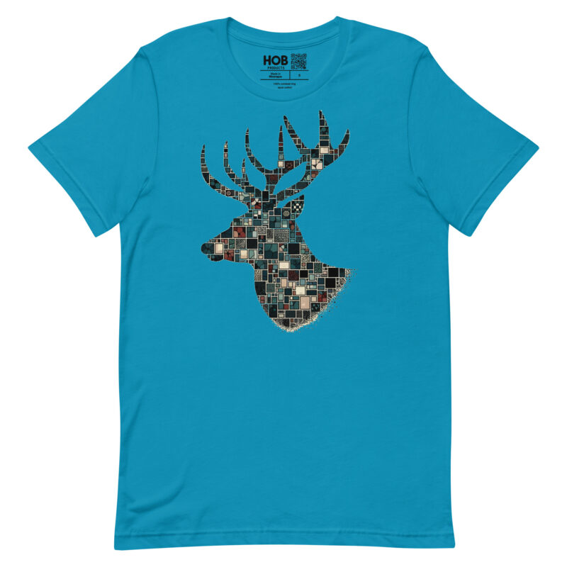 Mosaik-Hirsch – Unisex-T-Shirt – T-Shirts – HOB Products