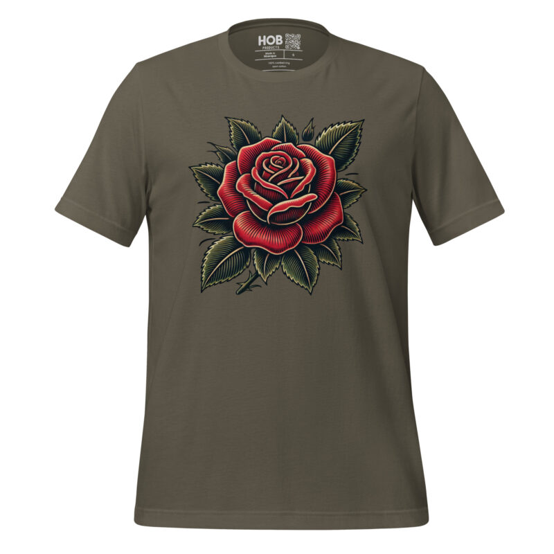 Traditionelle Rose – Unisex-T-Shirt – T-Shirts – HOB Products