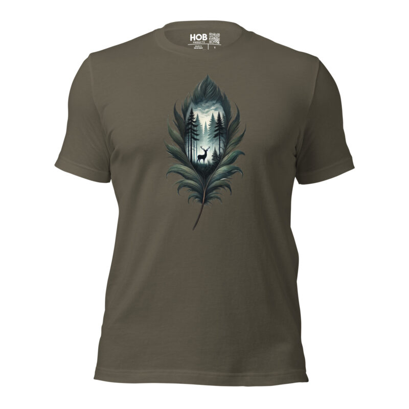 Feder des Waldes – Unisex-T-Shirt – T-Shirts – HOB Products