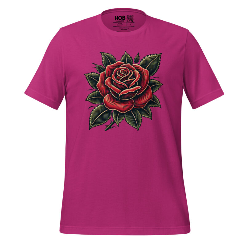 Traditionelle Rose – Unisex-T-Shirt – T-Shirts – HOB Products