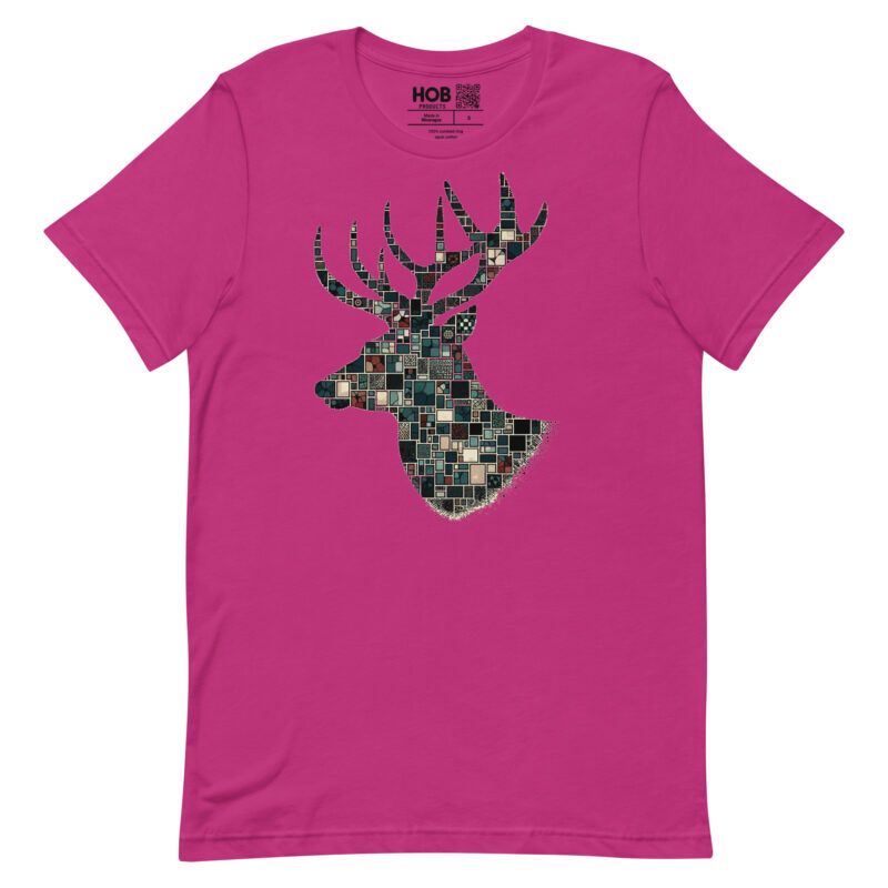 Mosaik-Hirsch – Unisex-T-Shirt – T-Shirts – HOB Products