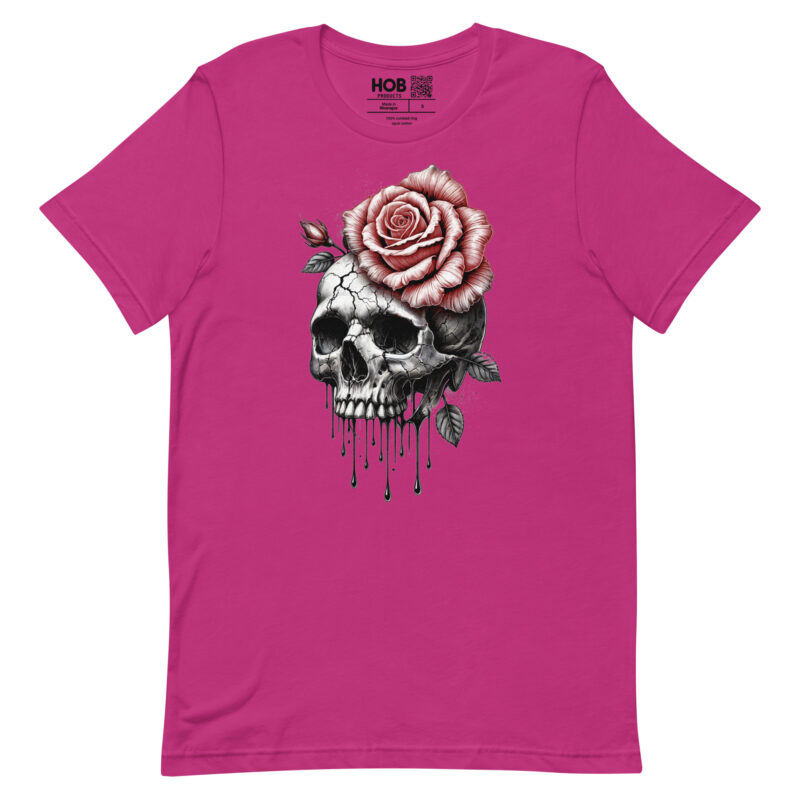 Schädel und Rose – Unisex-T-Shirt – T-Shirts – HOB Products