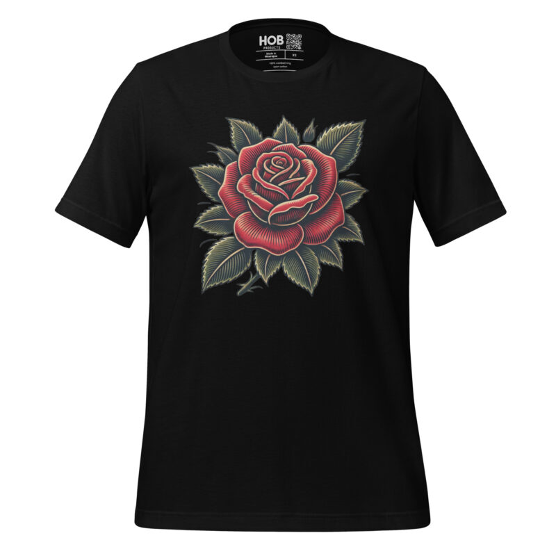 Traditionelle Rose – Unisex-T-Shirt – T-Shirts – HOB Products