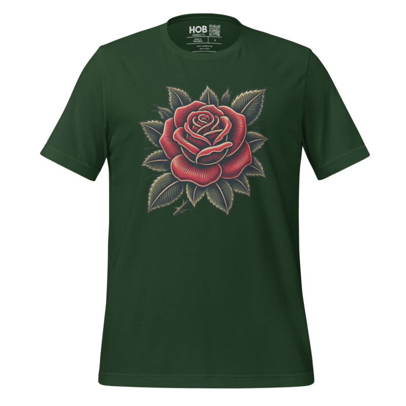 Traditionelle Rose – Unisex-T-Shirt – T-Shirts – HOB Products