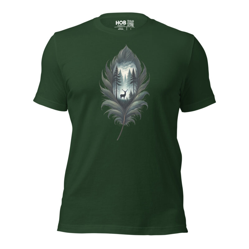 Feder des Waldes – Unisex-T-Shirt – T-Shirts – HOB Products