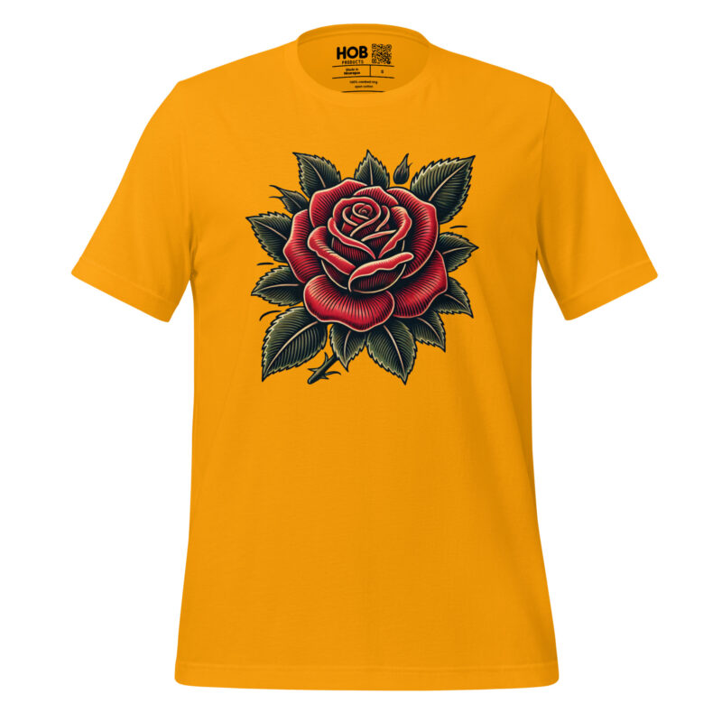 Traditionelle Rose – Unisex-T-Shirt – T-Shirts – HOB Products