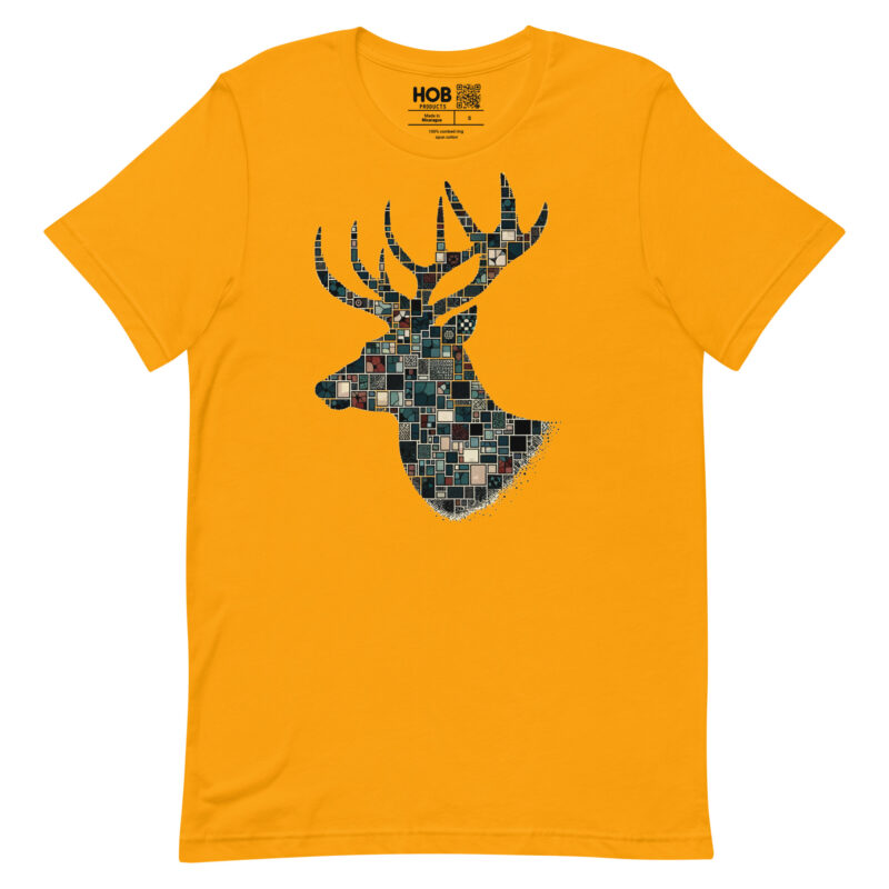 Mosaik-Hirsch – Unisex-T-Shirt – T-Shirts – HOB Products
