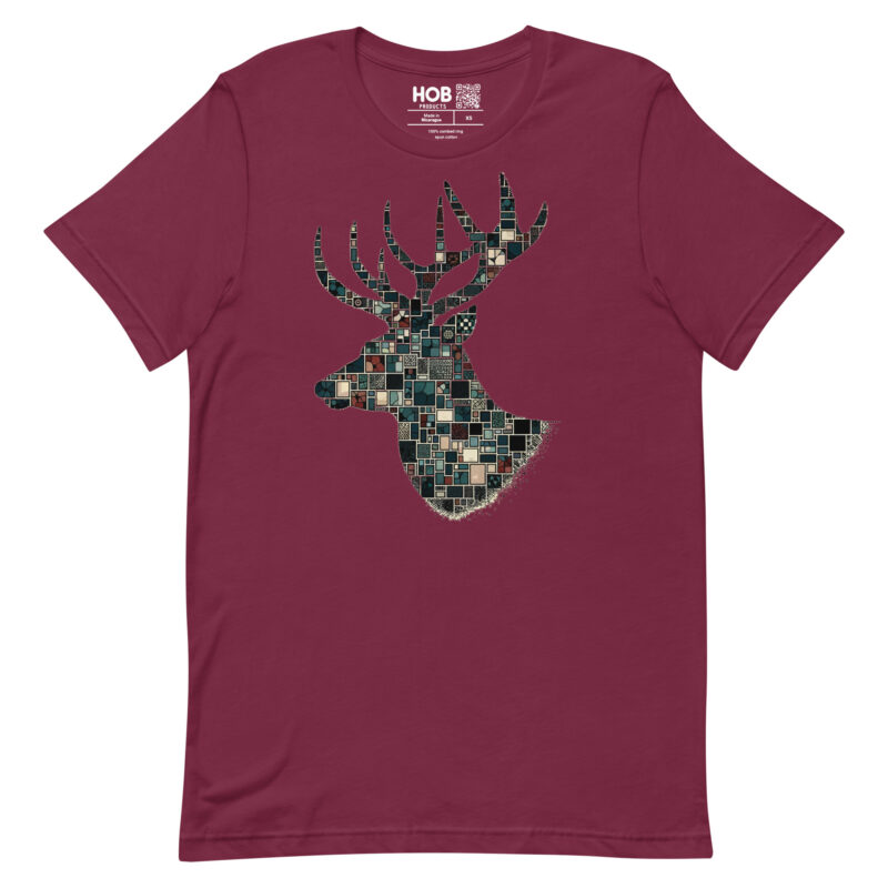 Mosaik-Hirsch – Unisex-T-Shirt – T-Shirts – HOB Products