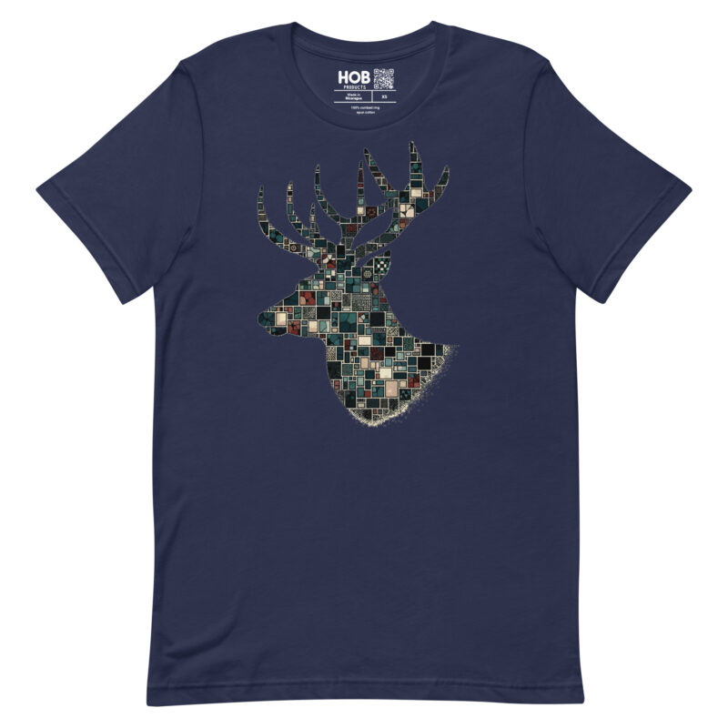 Mosaik-Hirsch – Unisex-T-Shirt – T-Shirts – HOB Products