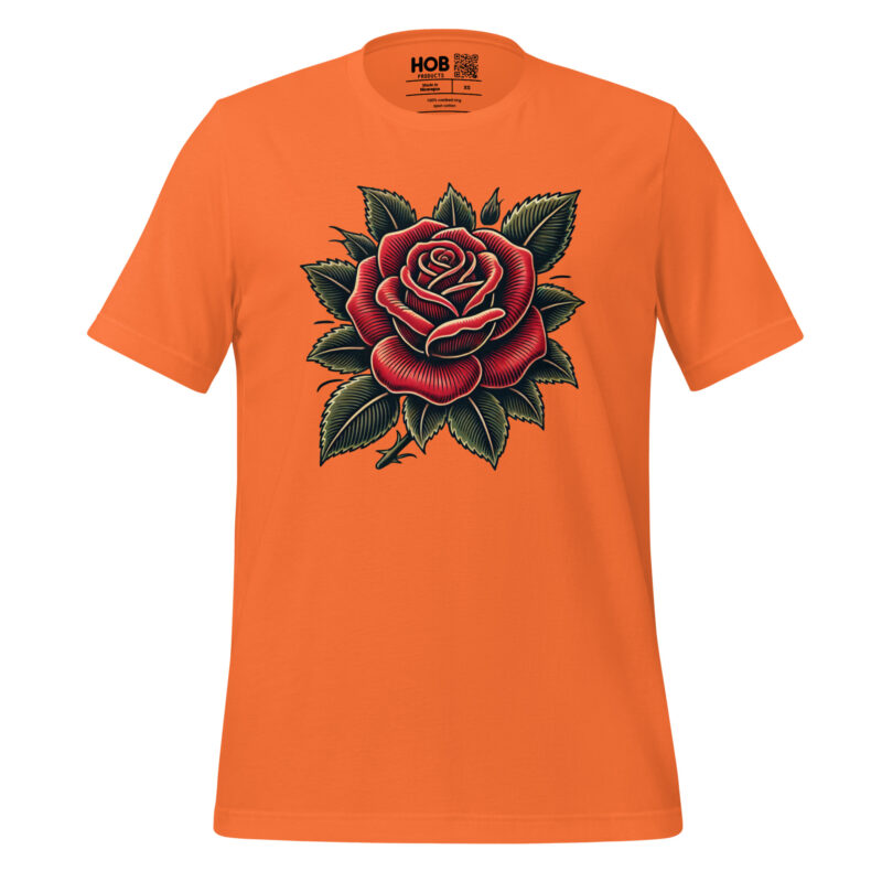Traditionelle Rose – Unisex-T-Shirt – T-Shirts – HOB Products
