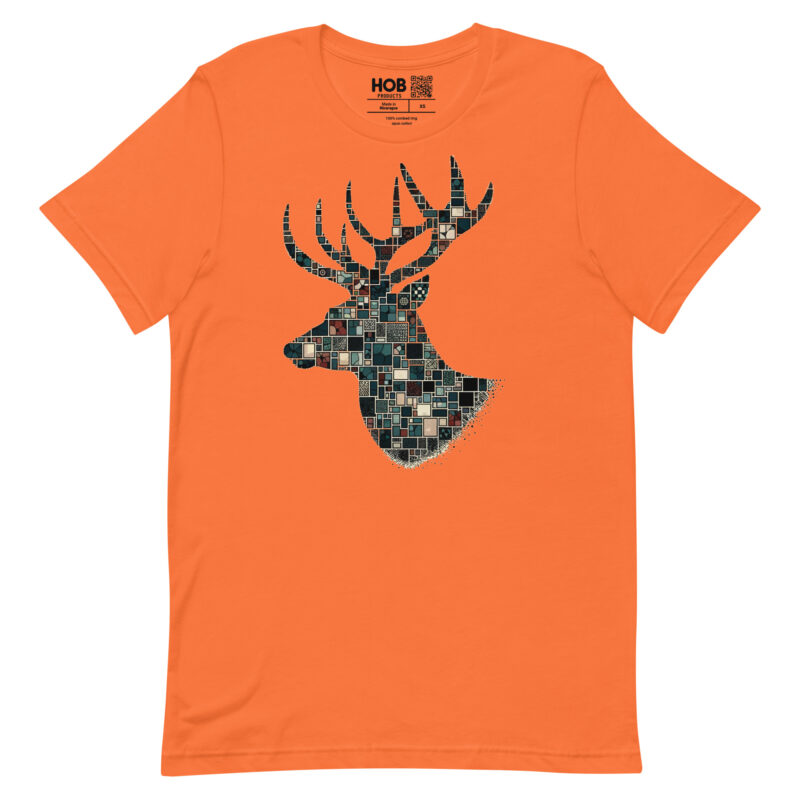 Mosaik-Hirsch – Unisex-T-Shirt – T-Shirts – HOB Products