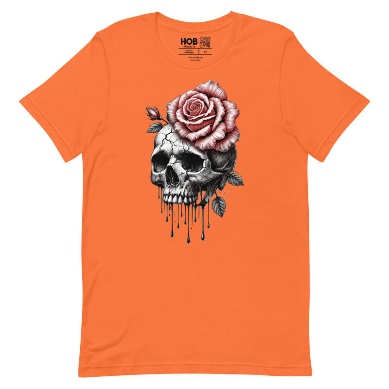 Schädel und Rose – Unisex-T-Shirt – T-Shirts – HOB Products