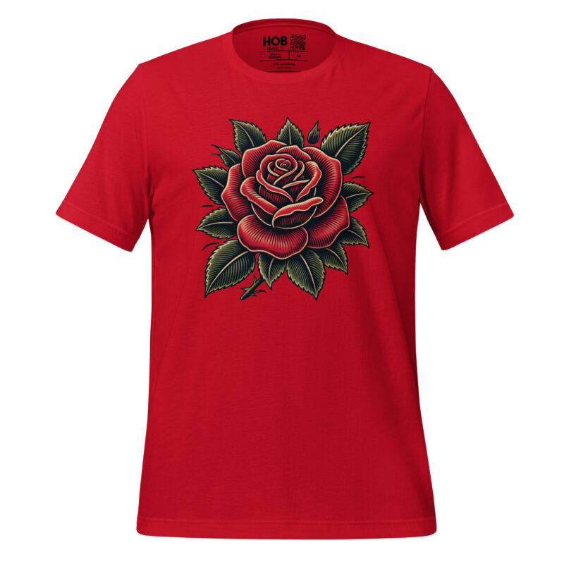 Traditionelle Rose – Unisex-T-Shirt – T-Shirts – HOB Products