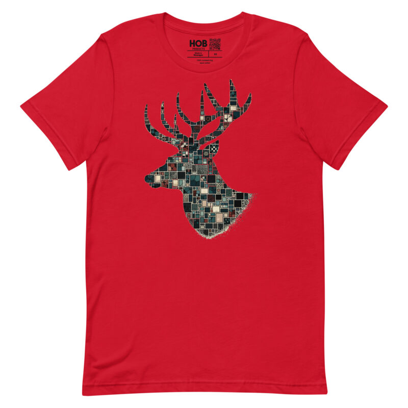 Mosaik-Hirsch – Unisex-T-Shirt – T-Shirts – HOB Products