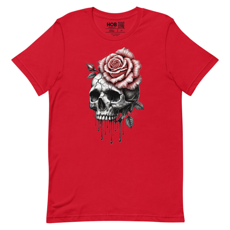Schädel und Rose – Unisex-T-Shirt – T-Shirts – HOB Products