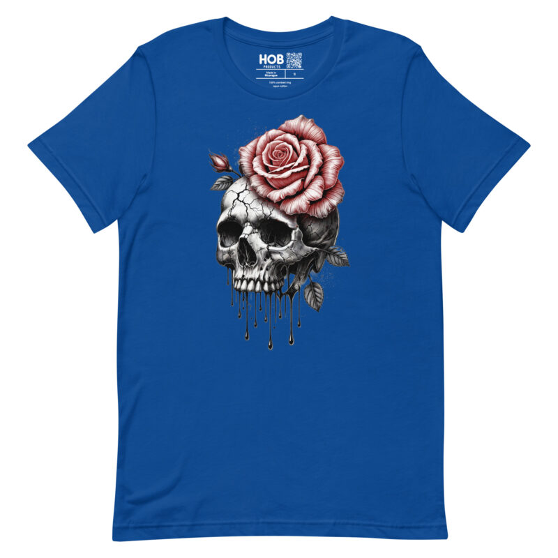 Schädel und Rose – Unisex-T-Shirt – T-Shirts – HOB Products