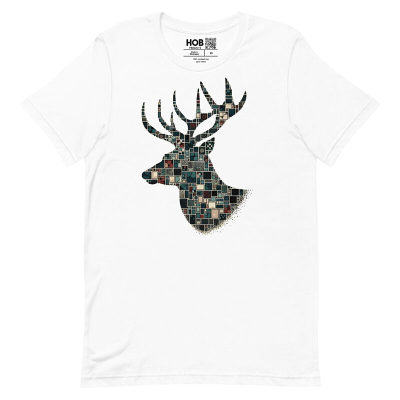 Mosaik-Hirsch – Unisex-T-Shirt – T-Shirts – HOB Products