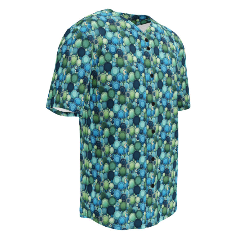 „Knopfkosmos“ – Recyceltes Baseball-Trikot – Allover – HOB Products