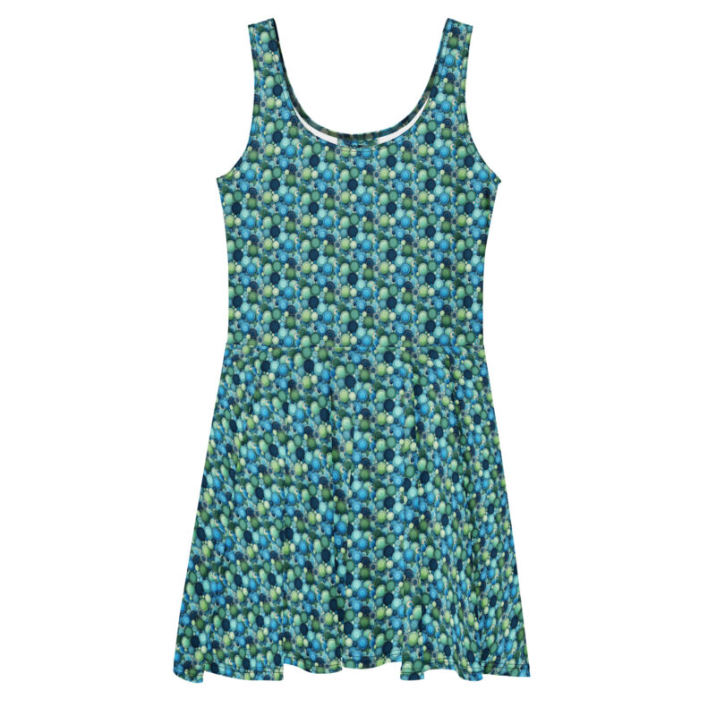 „Knopfkosmos“ – Skater-Kleid – Allover – HOB Products