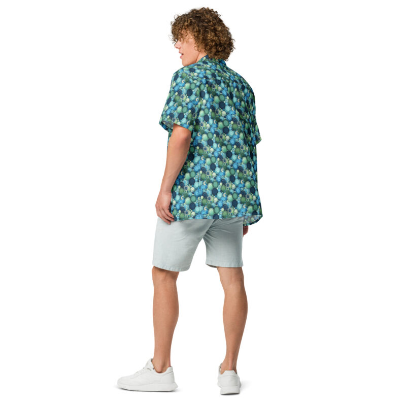 „Knopfkosmos“ – Unisex Hemd mit Knöpfen – Allover – HOB Products