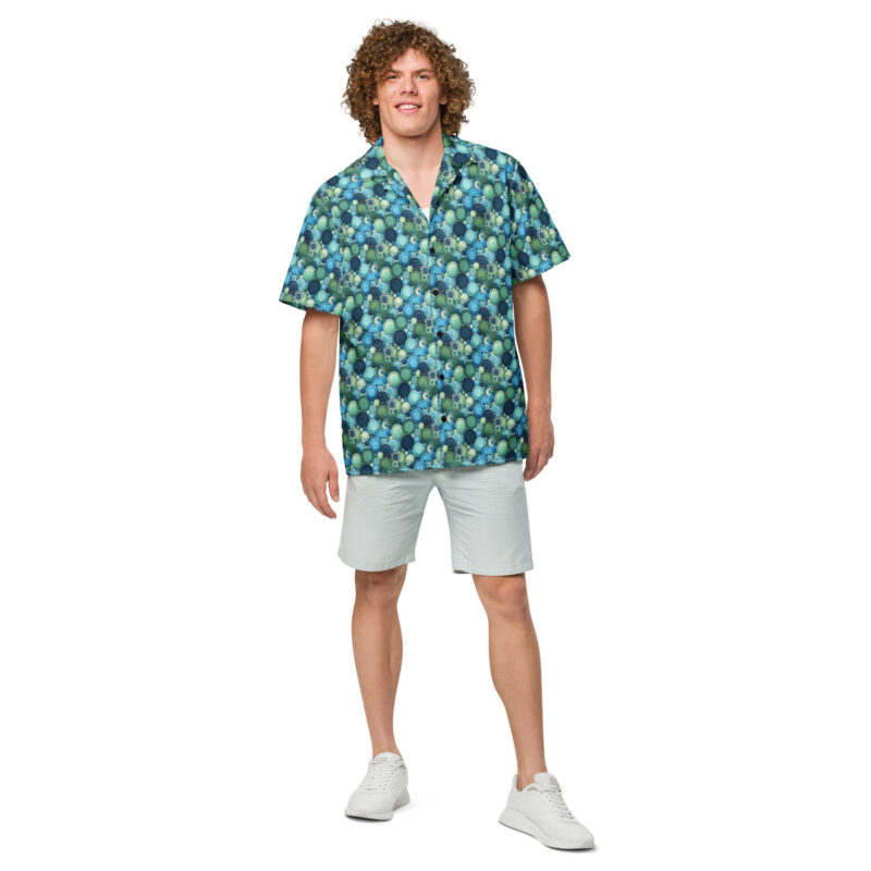 „Knopfkosmos“ – Unisex Hemd mit Knöpfen – Allover – HOB Products