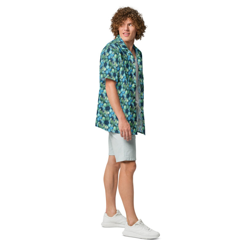 „Knopfkosmos“ – Unisex Hemd mit Knöpfen – Allover – HOB Products