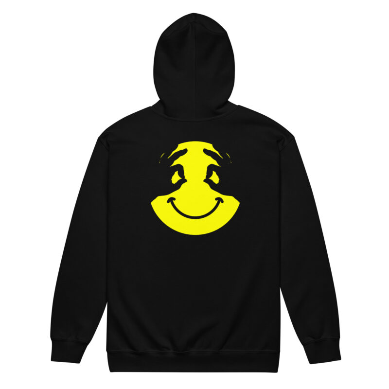 „Smiley Illusion“ – Unisex Heavy-Blend Zip Hoodie – Zipper – HOB Products