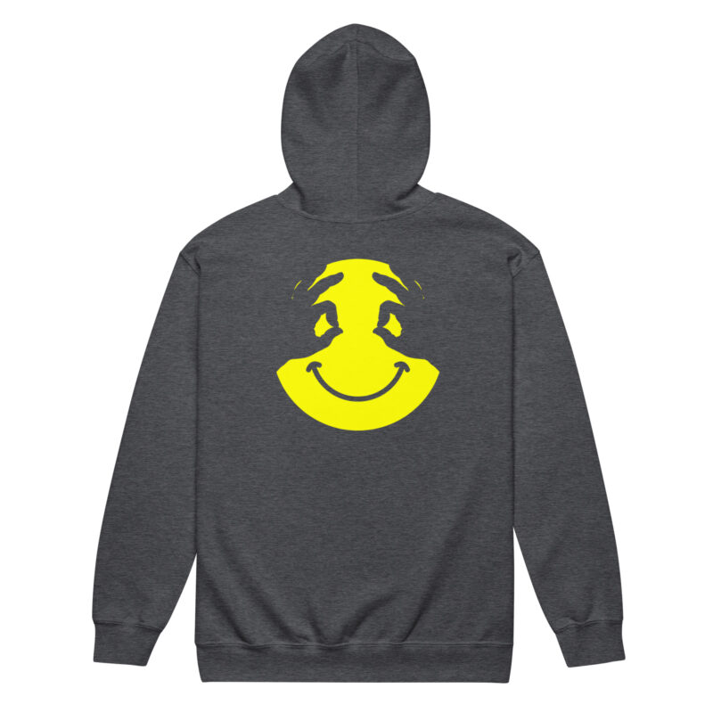 „Smiley Illusion“ – Unisex Heavy-Blend Zip Hoodie – Zipper – HOB Products