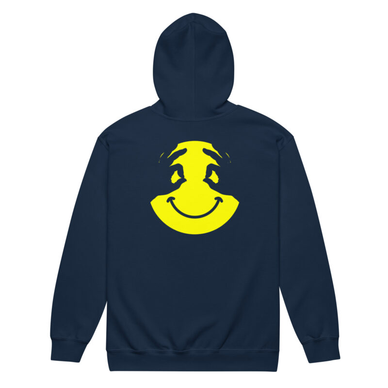 „Smiley Illusion“ – Unisex Heavy-Blend Zip Hoodie – Zipper – HOB Products