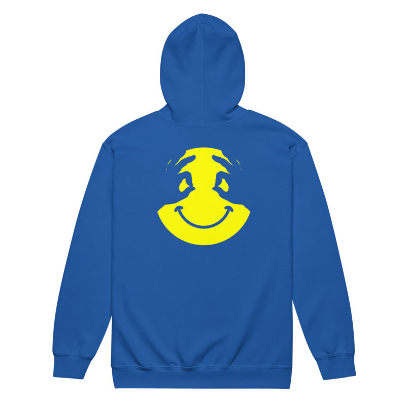 „Smiley Illusion“ – Unisex Heavy-Blend Zip Hoodie – Zipper – HOB Products
