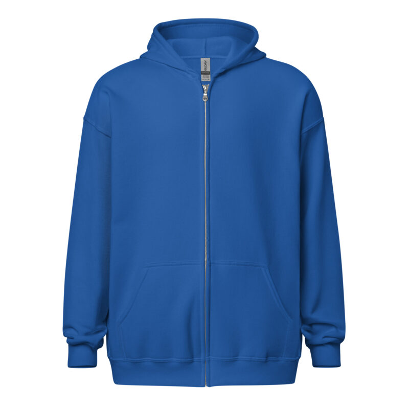 „Der geschmolzene Denksport“ – Unisex Heavy-Blend Zip Hoodie – Zipper – HOB Products