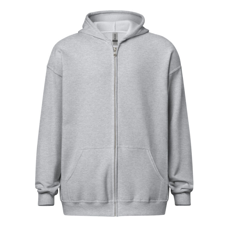 „Der geschmolzene Denksport“ – Unisex Heavy-Blend Zip Hoodie – Zipper – HOB Products
