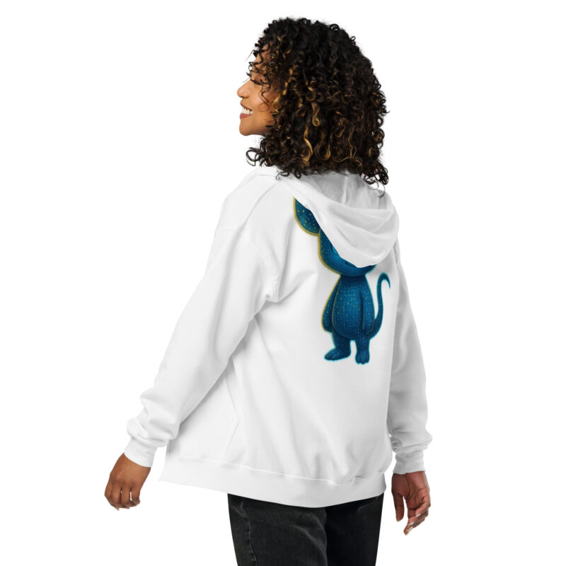 „Pixelwesen mit Herz“ – Unisex Heavy-Blend Zip Hoodie – Hoodies – HOB Products