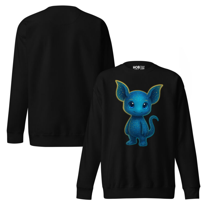 „Pixelwesen mit Herz“ – Unisex-Premium-Pullover – Hoodies – HOB Products